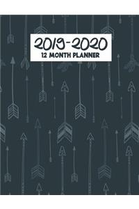2019-2020 12 Month Planner