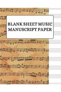 Blank Sheet Music Manuscript Paper