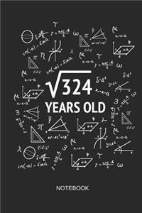 324 Years Old Notebook