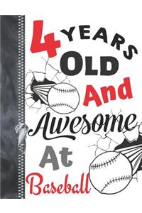 4 Years Old and Awesome at Baseball