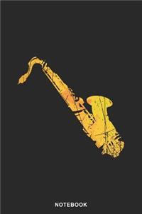 Saxophone Instrument Art Graphic Notebook