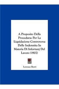 A Proposito Della Procedura