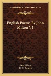 English Poems By John Milton V1