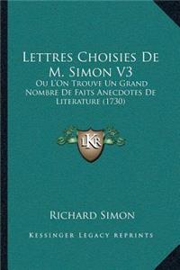 Lettres Choisies De M. Simon V3