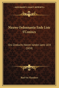 Nieuwe Ordonnantie Ende Liste S'Conincx