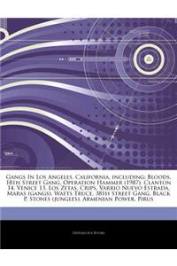 Articles on Gangs in Los Angeles, California, Including