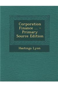 Corporation Finance ...