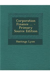 Corporation Finance ...