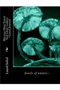 Mycena Mini Forest Teal Glow Gallery Lined Journal