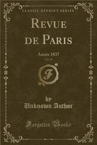Revue de Paris, Vol. 40