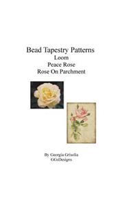 Bead Tapestry Patterns loom Peace Rose Rose On Parchment