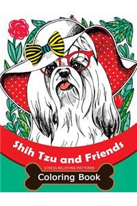 Shih Tzu and Friends Coloring Book