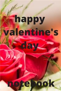 Happy valentine's day notebook