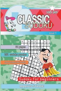 Classic Sudoku - very easy, vol. 1