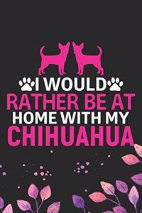 I Would Rather Be at Home with My Chihuahua