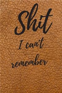 Shit I Can't Remember