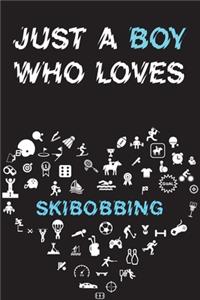 Just A Boy Who Loves SKIBOBBING Notebook