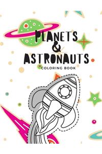 Planets & Astronauts Coloring Book