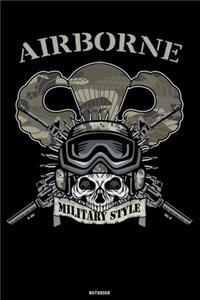 Airborne Military Style Notebook