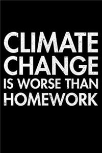 Climate Change Is Worse Than Homework