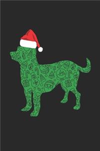 Chihuahua with Santa Hat Christmas Notebook - Christmas Chihuahua Journal - Christmas Gift for Chihuahua Lovers, Dog Owners And Veterinaries
