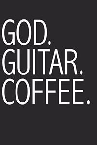 God Guitar Coffee Christian Guitarist Guitar Tabs Tablature Guitar Player Notebook