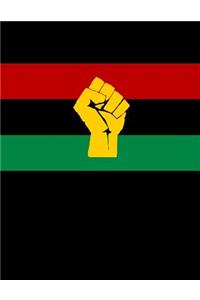 Black Power Pan-African Flag Notebook