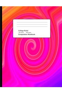 Pink Swirl Composition Notebook
