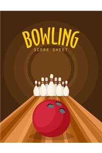 Bowling Score Sheet