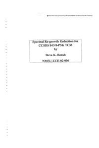 Spectral Re-Growth Reduction for Ccsds 8-D 8-Psk Tcm