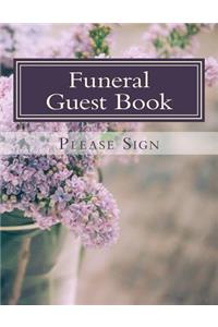Funeral Guest Book
