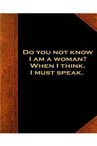 Shakespeare Quote Woman Think Speak School Composition Book 130 Pages