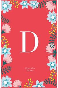 Monogram Letter D Journal