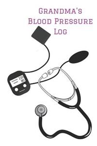 Grandma's Blood Pressure Log
