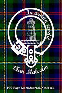 Clan Malcolm 100 Page Lined Journal/Notebook