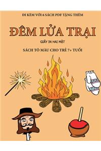 Sách tô màu cho trẻ 7+ tuổi (Đêm lửa trại)
