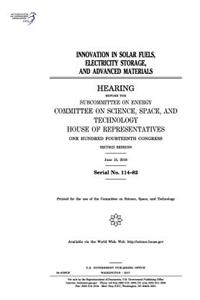 Innovation in solar fuels
