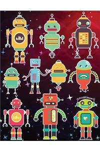 Robots Sticker Album For Boys