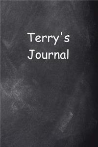 Terry Personalized Name Journal Custom Name Gift Idea Terry