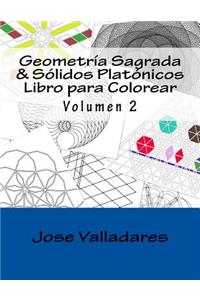 Geometría Sagrada & Sólidos Platónicos Libro para Colorear
