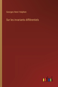 Sur les invariants différentiels