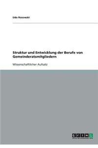 Struktur und Entwicklung der Berufe von Gemeinderatsmitgliedern