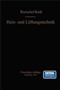H. Rietschels Lehrbuch Der Heiz- Und Lüftungstechnik
