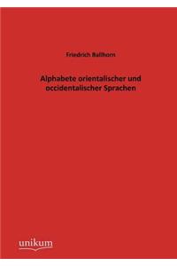 Alphabete orientalischer und occidentalischer Sprachen