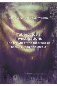 Tuberculosis Investigations the Growth of the Tuberculosis Bacillus Upon Acid Media