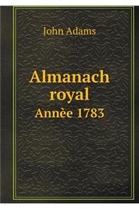 Almanach Royal Annèe 1783