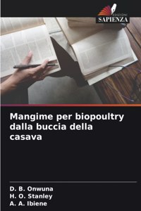 Mangime per biopoultry dalla buccia della casava