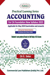 Practical Learning Series Accounting for CA Foundation New Syllabus 2023