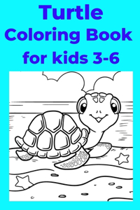 Turtle Coloring Book for kids 3-6