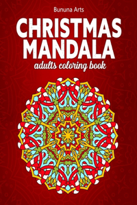 Christmas Mandala Adults Coloring Book